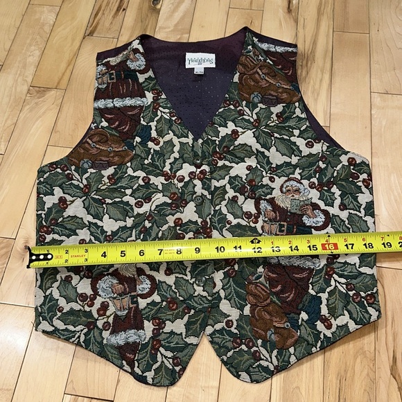 Vintage Northern Traditions Christmas Tapestry Vest - Picture 7 of 8